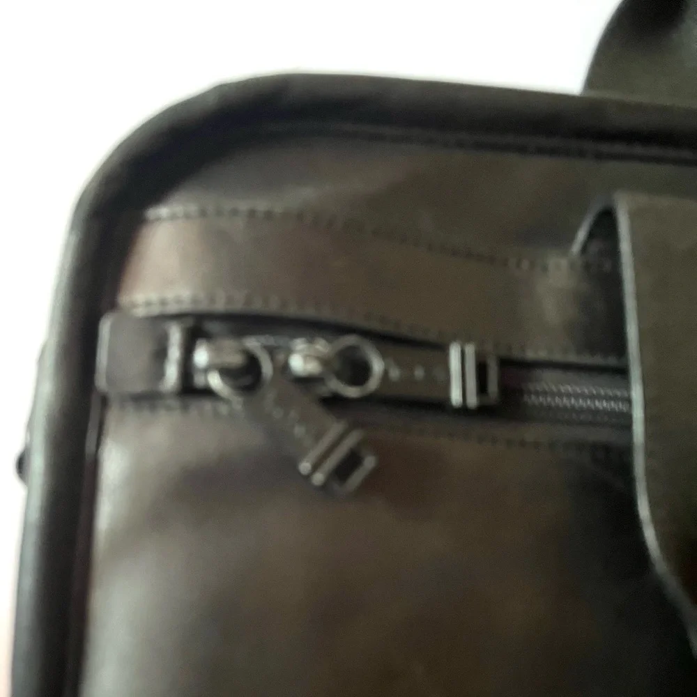 Tumi Vintage Black Calfskin Briefcase